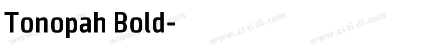Tonopah Bold字体转换